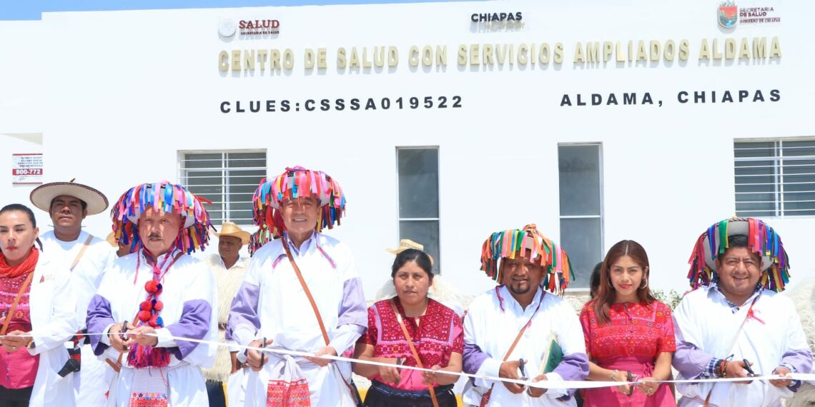 En Aldama, inaugura Rutilio Escandón reconversión del Centro de Salud con Servicios Ampliados