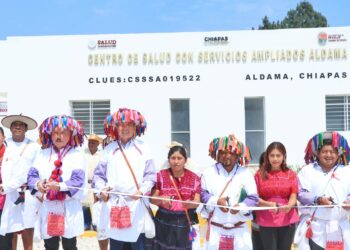 En Aldama, inaugura Rutilio Escandón reconversión del Centro de Salud con Servicios Ampliados