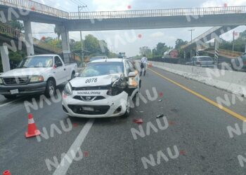 Tres lesionados deja accidente en Tuxtla Chico