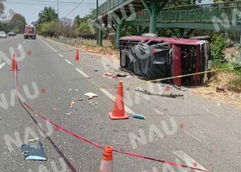 ¡ADVERTENCIA! “Vídeo fuerte” Una unidad de la Guardia nacional chocó contra un vehículo particular y dejó una menor fallecida