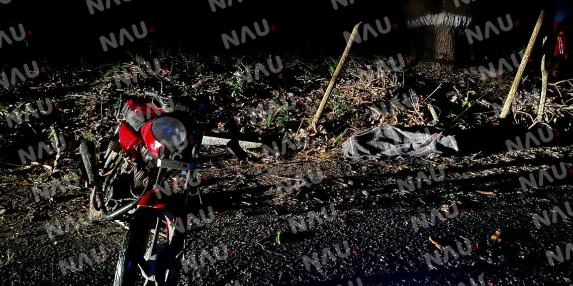 Muere al derrapar en su motocicleta