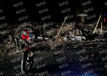 Muere al derrapar en su motocicleta