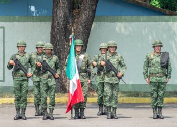 Conmemoramos el 161 aniversario de la Batalla de Puebla con la Toma de Protesta de Bandera a los Soldados del SMN clase 2004, remisos y mujeres voluntarias en Tapachula.