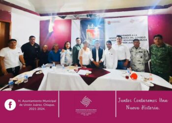 Gobierno Municipal, participa en la Sesión Ordinaria del Consejo Municipal de Seguridad Pública de Unión Juárez
