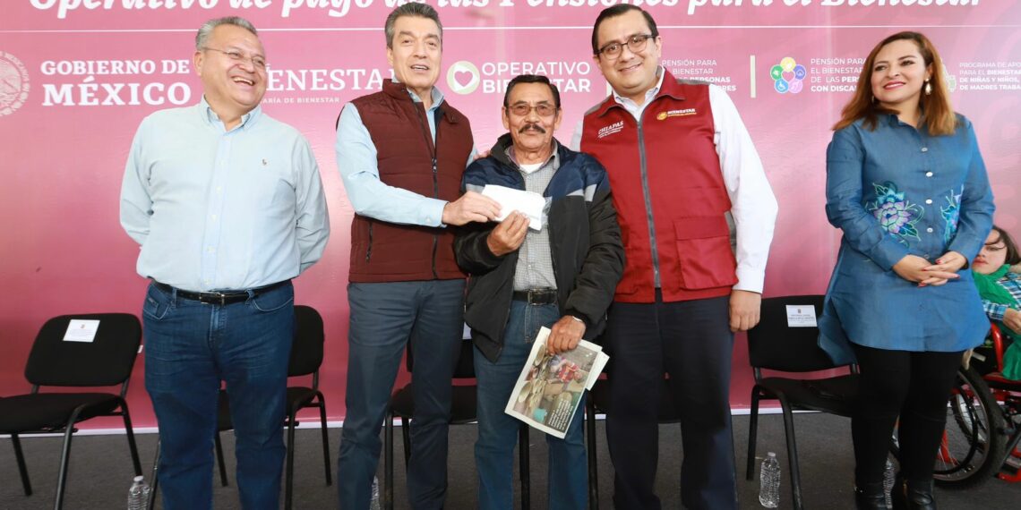 En SCLC, Rutilio Escandón inicia entrega de apoyos de los programas de Pensiones para el Bienestar