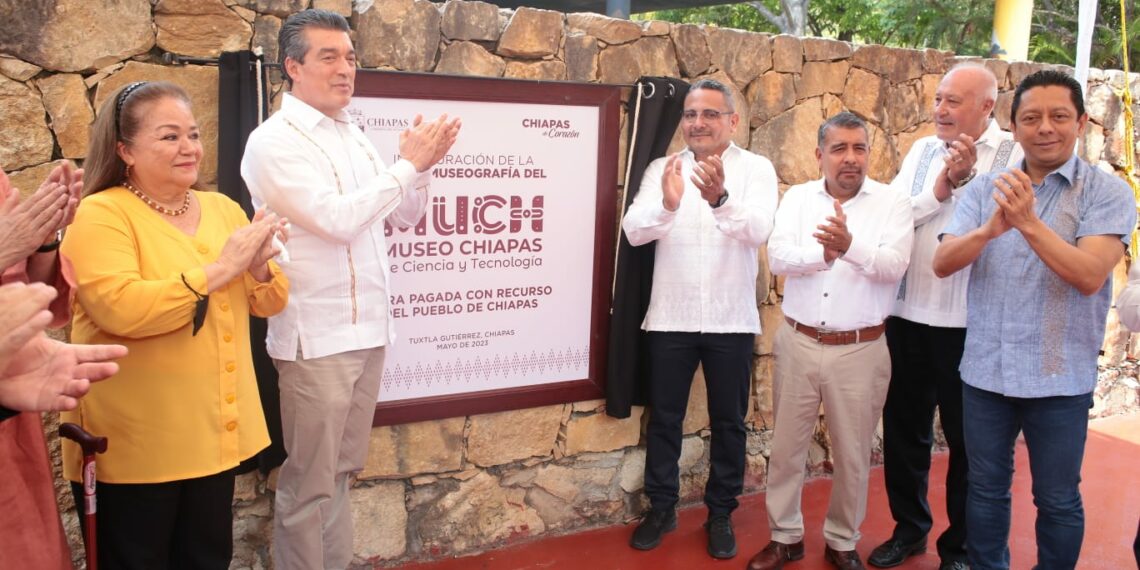 Inaugura Rutilio Escandón nueva museografía del Museo Chiapas de Ciencia y Tecnología