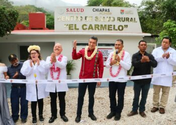 En San Fernando, inaugura Rutilio Escandón Centro de Salud de la localidad El Carmelo