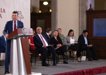 En Conferencia Matutina, Rutilio Escandón reconoce a AMLO por beneficios del Tren Maya