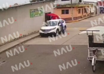 “Vídeo” Triciclero mano larga se roba un celular en Cacahoatan