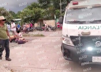 Derrapó en la motocicleta que conducía una persona