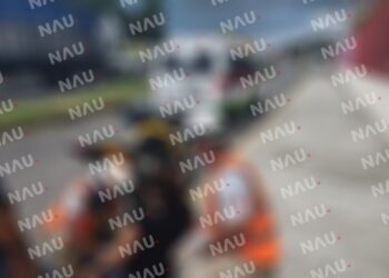 Una mujer lesionada al ser impactada por otra motocicleta en El Libramiento Sur Poniente