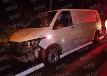 Un charco de agua lo sacó de la carrera en Mapastepec