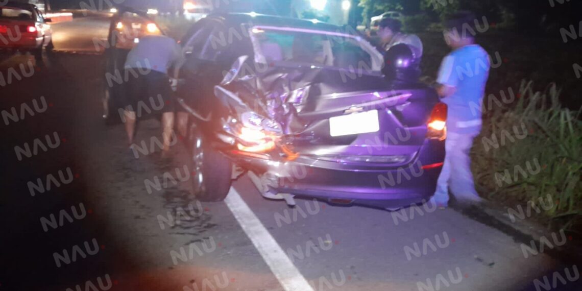 Lo chocaron por alcance