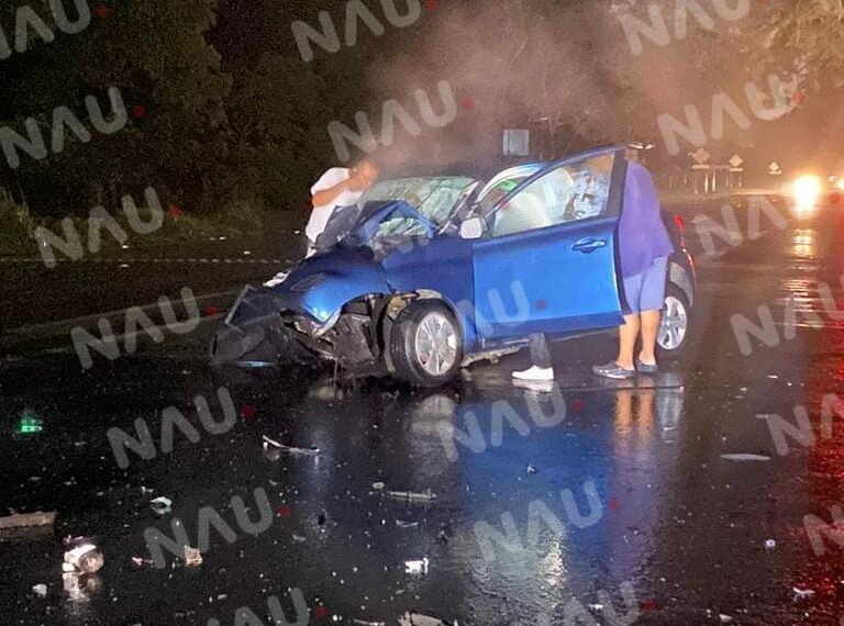 Choque deja un herido en la carretera Puerto Madero Tapachula