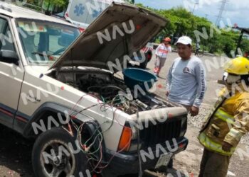 Conato de incendio en un vehículo
