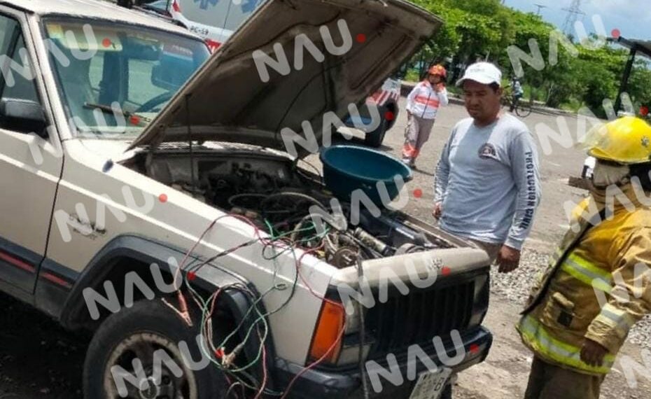 Conato de incendio en un vehículo