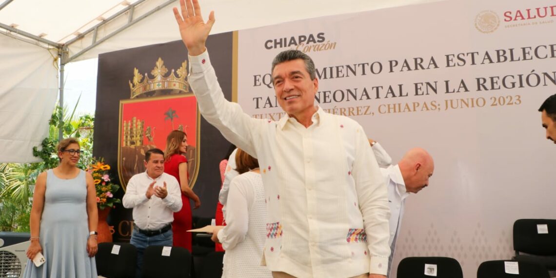 Rutilio Escandón agradece a la Federación equipos para que Chiapas dé servicio de Tamiz Neonatal al Sur Sureste