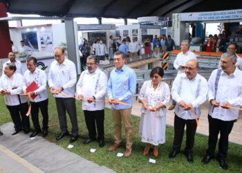 Rutilio Escandón y titular de SICT, Jorge Nuño Lara, inauguran el XIII Seminario de Ingeniería Vial