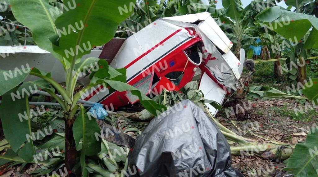 Se desploma una avioneta en Suchiate
