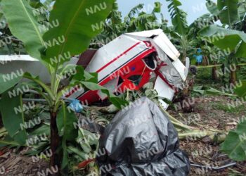 Se desploma una avioneta en Suchiate