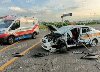 Más de 150 mil pesos en daños deja accidente