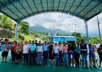 Alcalde municipal, beneficia al ejido Trinidad con tres obas de calidad.