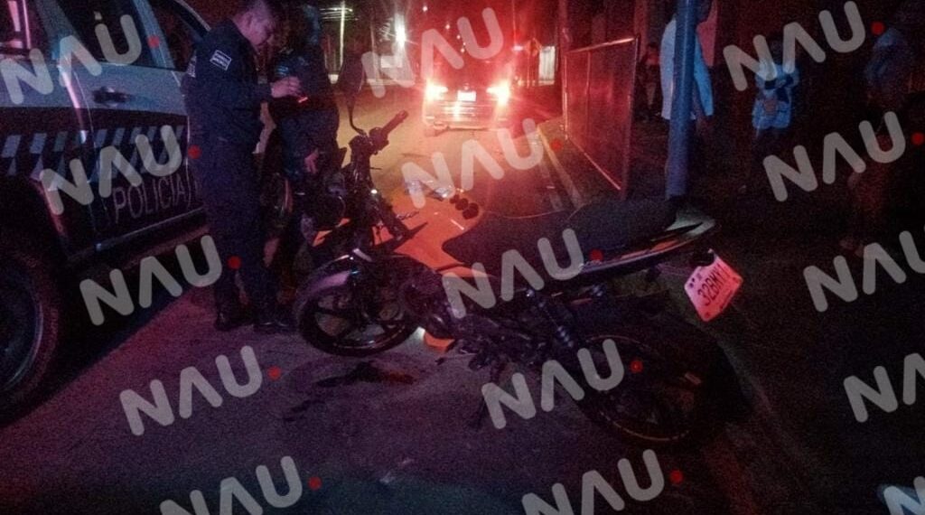 “Vídeo” Dos lesionados en accidente de motociclista