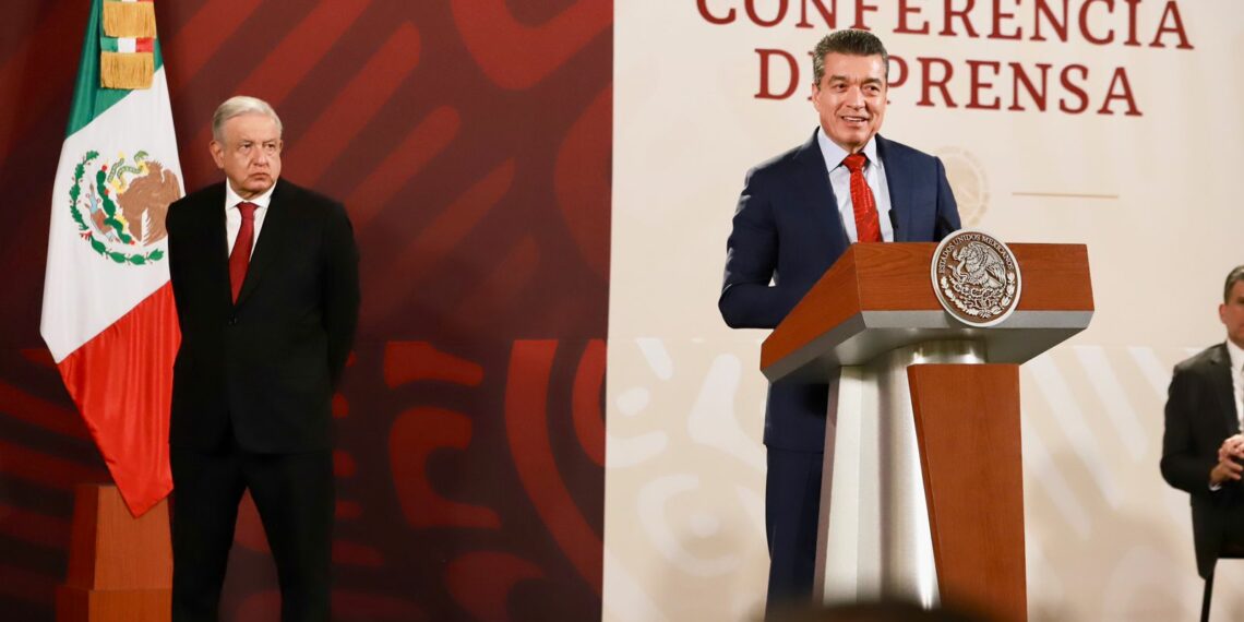 En Conferencia Matutina, Rutilio Escandón agradece al presidente AMLO por beneficios del Tren Maya