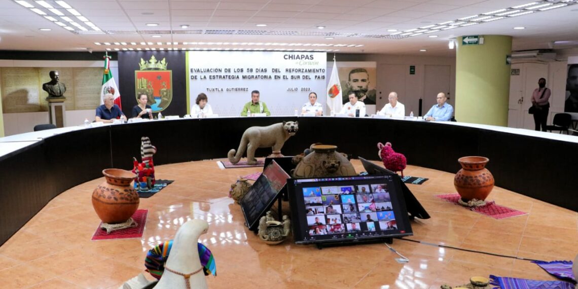 Rutilio Escandón reitera trabajo conjunto con el Gobierno de México para atender el tema migratorio