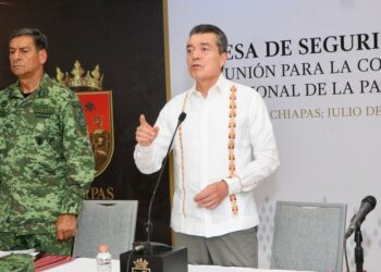 Desde Palenque destaca Rutilio Escandón saldo blanco en delitos de alto impacto