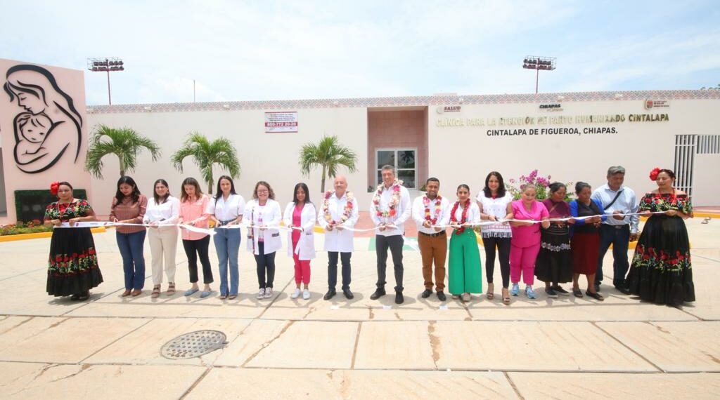 Rutilio Escandón inaugura la Clínica para la Atención del Parto Humanizado de Cintalapa