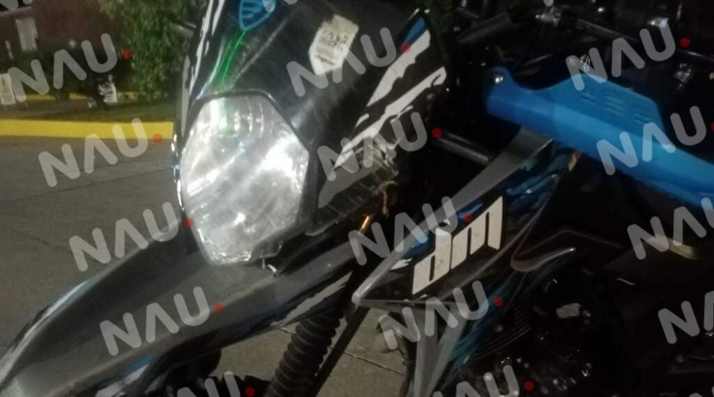 Motociclista derrapó en su motocicleta en la 8a avenida Norte y central norte prolongación