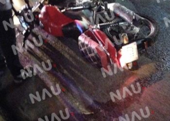 Motociclista lesionado