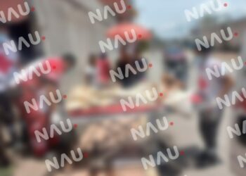 Señora en abandono social fue atendida por paramédicos de la Cruz roja mexicana