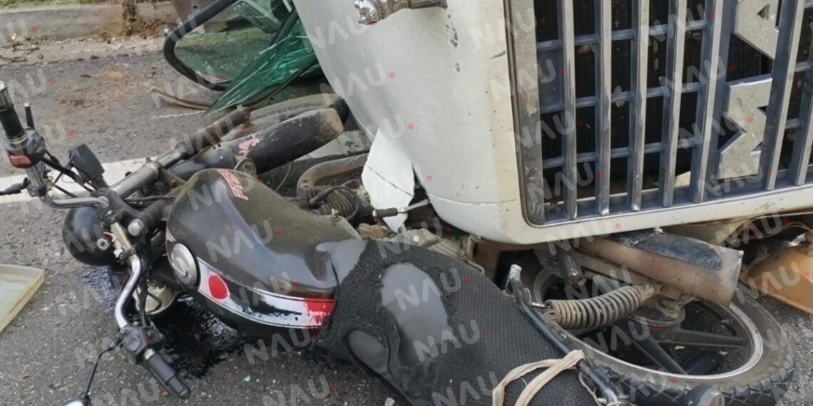 Motociclista volvió a nacer