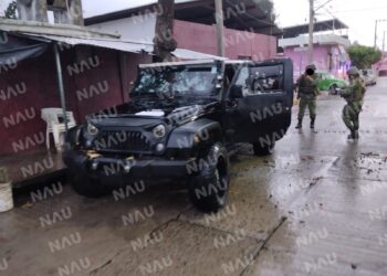 Un detenido deja enfrentamiento contra elementos de la guardia nacional y el ejército mexicano en el fraccionamiento San José el Eden