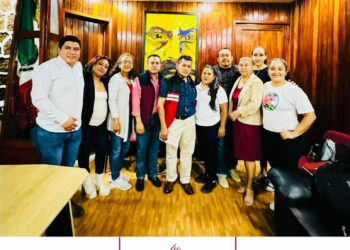 Alcalde de Unión Juárez. Sostuvo reunión de trabajo con autoridades de PI. 30 Santo Domingo.