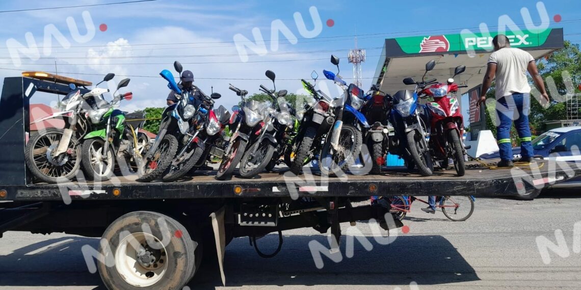 Aseguran 11 motocicletas en MAPASTEPEC