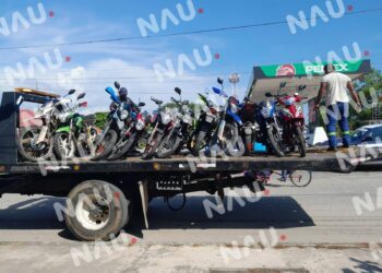 Aseguran 11 motocicletas en MAPASTEPEC