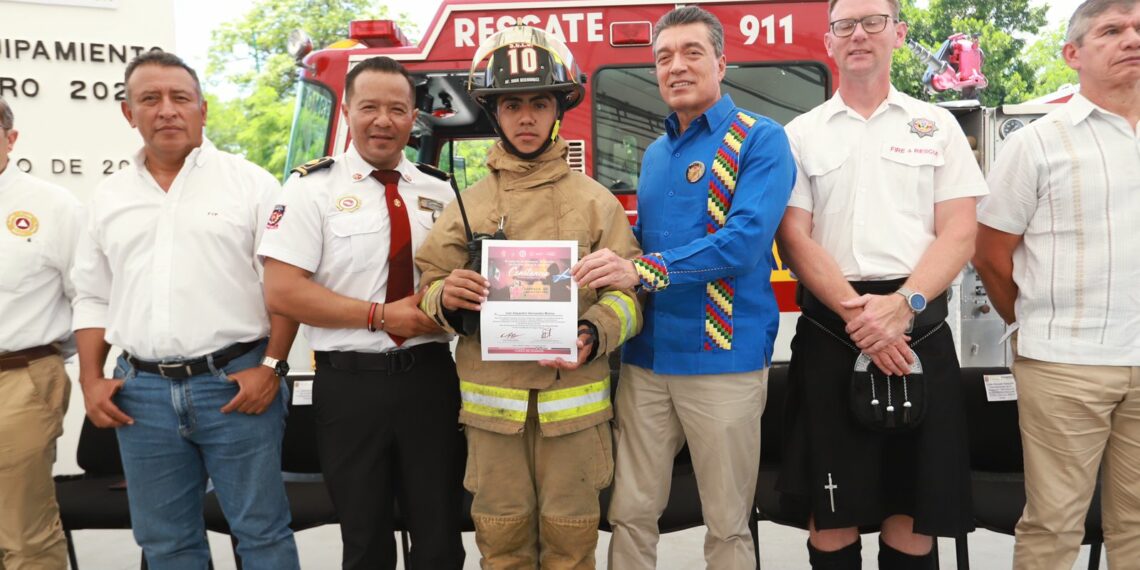 Clausura Rutilio Escandón Cuarta Jornada de Capacitación dirigida a integrantes del Cuerpo de Bomberos