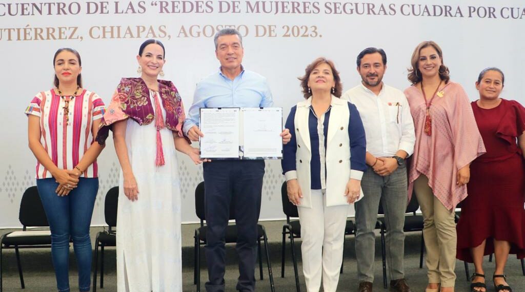 Asiste Rutilio Escandón al Primer Encuentro de las Redes de Mujeres Seguras Cuadra por Cuadra en Chiapas