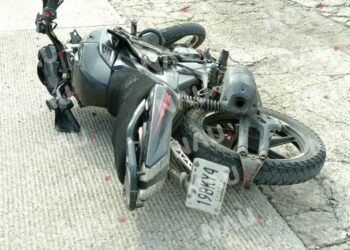 Motociclista lesionado fue auxiliado por paramédicos de grupo SAE