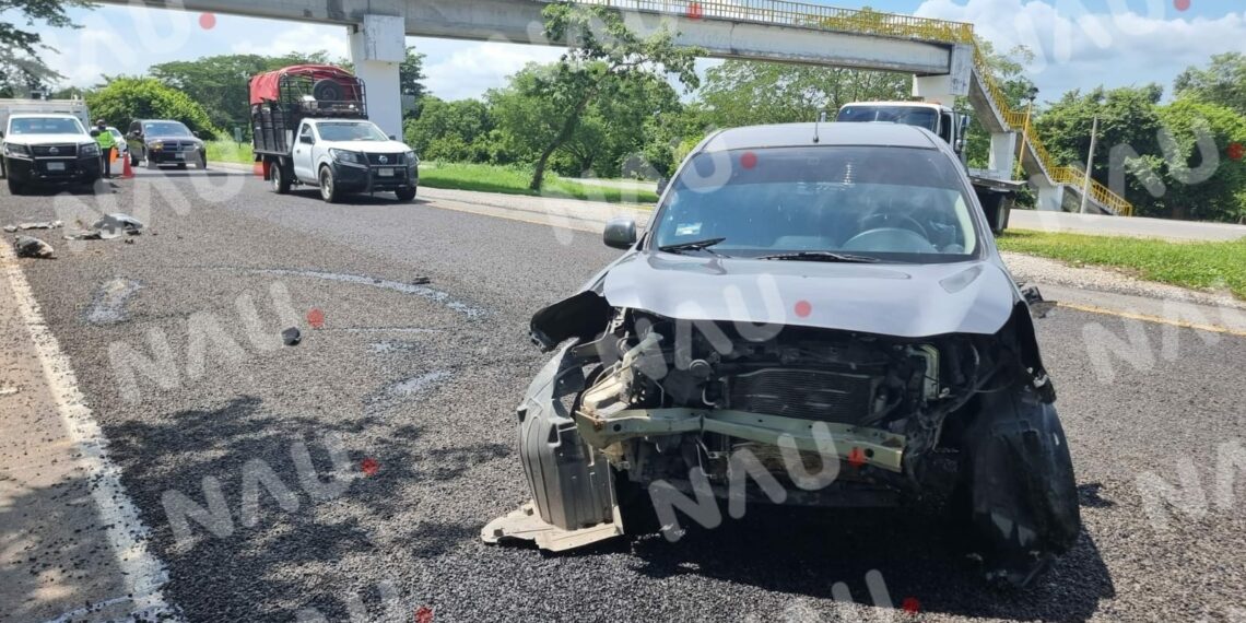 Una mujer lesionada en accidente