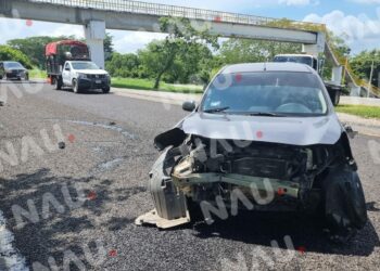 Una mujer lesionada en accidente