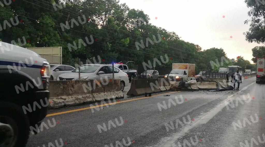 Dos choques en un solo lugar