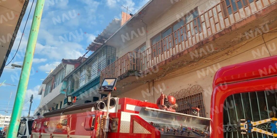 Conato de incendio se registra en una vivienda en el centro de Tapachula