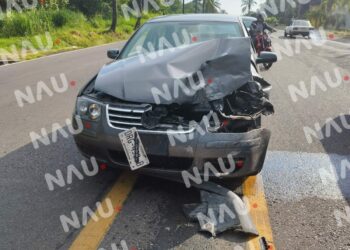 Choque deja una persona con lesiones leves