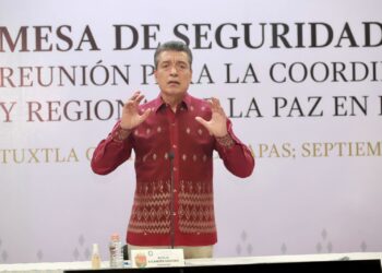 Desde la Mesa de Seguridad, pide Rutilio Escandón extremar precauciones ante continuidad de lluvias