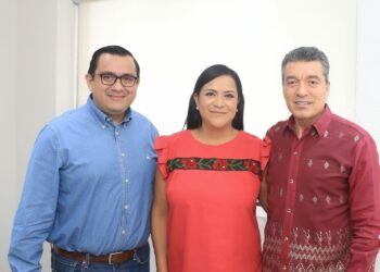 Rutilio Escandón se reúne con la secretaria de Bienestar del Gobierno de México, Ariadna Montiel