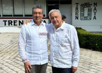 Refrenda Rutilio Escandón al presidente AMLO su compromiso con el proyecto del Tren Maya